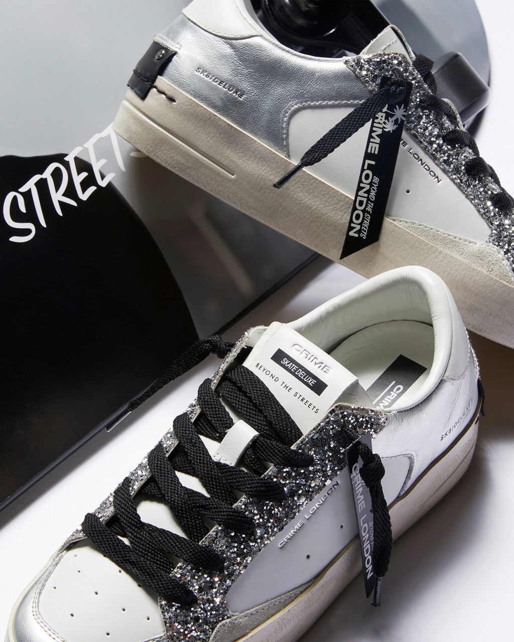SK8 DELUXE PRATEADO GLAMOROSO